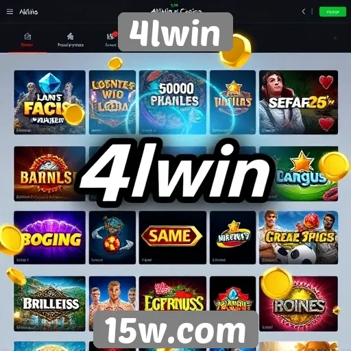 Diversidade de jogos disponíveis na plataforma 4lwin